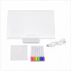 Pizarra De Acrilico Tablero Graffiti Iluminador Led Diy Lamp Neon Usb + Marcadores