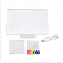 Pizarra De Acrilico Tablero Graffiti Iluminador Led Diy Lamp Neon Usb + Marcadores - vista 3 del producto