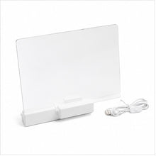 Pizarra De Acrilico Tablero Graffiti Iluminador Led Diy Lamp Neon Usb + Marcadores - vista 5 del producto