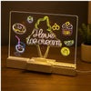 Pizarra De Acrilico Tablero Graffiti Iluminador Led Diy Lamp Neon Usb + Marcadores