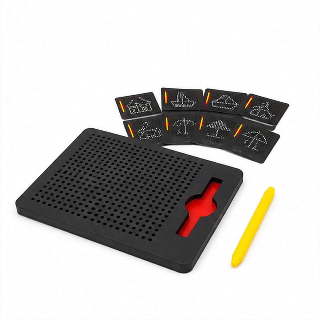 Pizarra magnética infantil con 10 tarjetas y lápiz stylus - vista 4 del producto