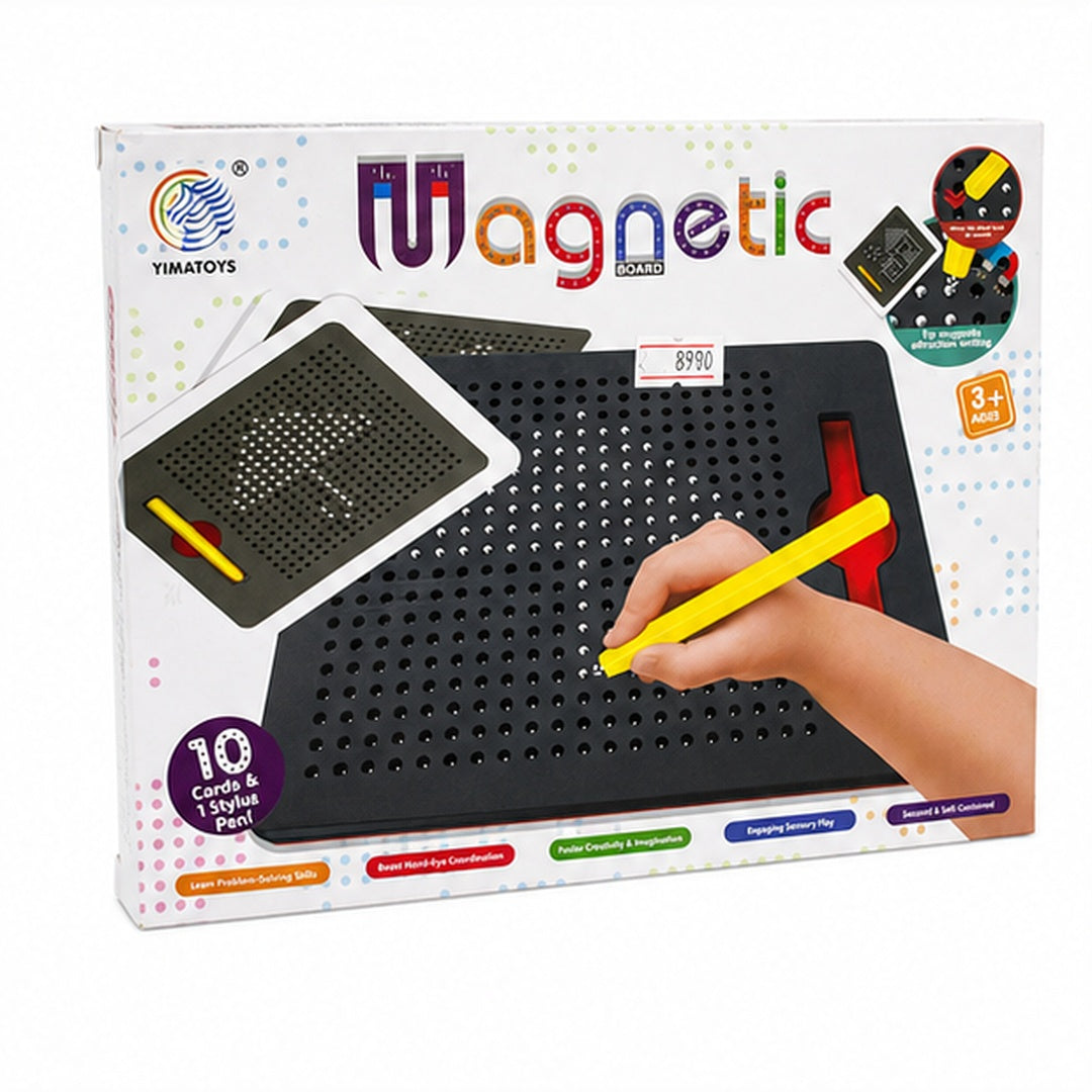 Pizarra magnética infantil con 10 tarjetas y lápiz stylus - imagen principal