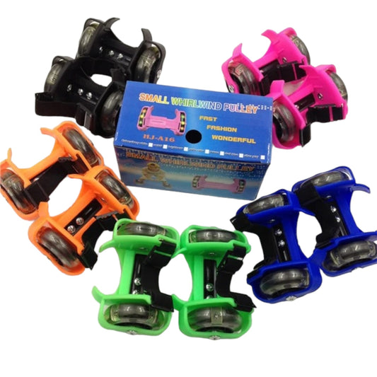 Patines Ajustable Con Luces Led Para Zapatillas