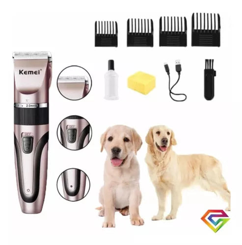 Cortadora de Pelo Para Mascotas Kemei Pet Clipper