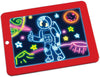 Pizarra De Dibujo Mágica Led Para Niños Con Plantillas