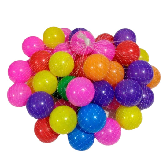 Pack 50 Pelotas Plásticas Para Piscina Colores Surtidos