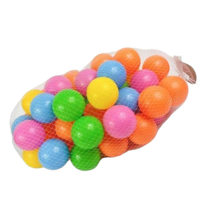 Pack 50 Pelotas Plásticas Para Piscina Colores Surtidos