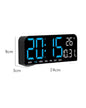 Reloj Despertador Luz Led Digital De Mesa Y Pared Mediano