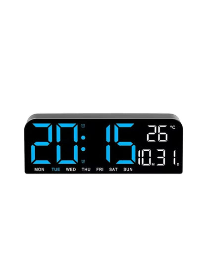 Reloj Despertador Luz Led Digital De Mesa Y Pared Mediano