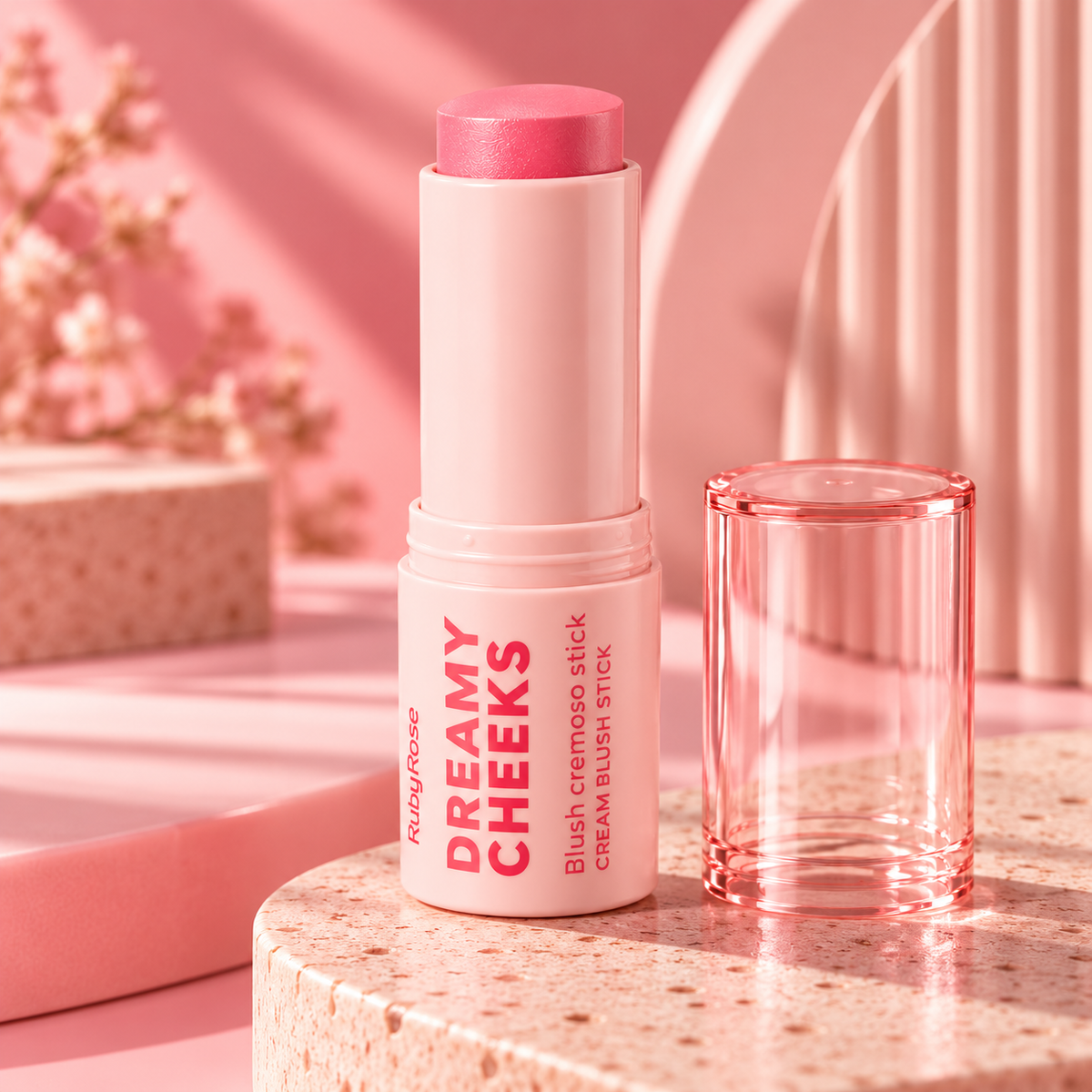 Rubor en Barra Ruby Rose Dreamy Cheeks Soft Pink