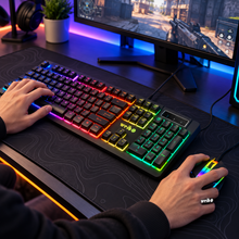Kit Teclado y Mouse Gamer con Cable Weibo WB-555