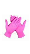 Guantes Desechables de Nitrilo de Vinilo Rosa