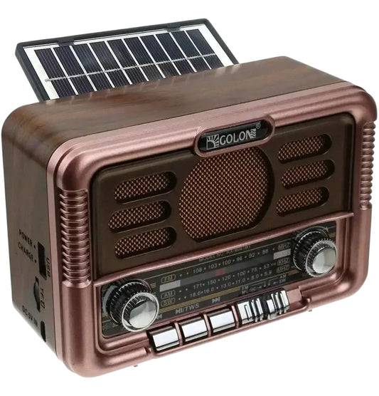 Radio Solar Con Batería Incorporada Bluetooth