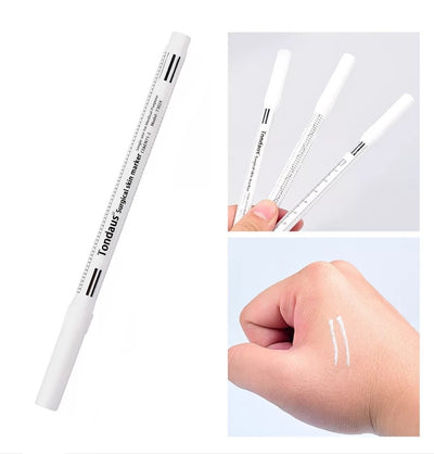 Lápiz Quirúrgico Marcador Estéril Blanco + Regla Microblading