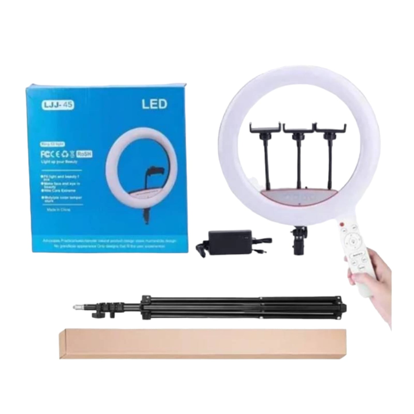 Aro Luz Led Profesional LJJ-45 45 cm Trípode 2.1 m