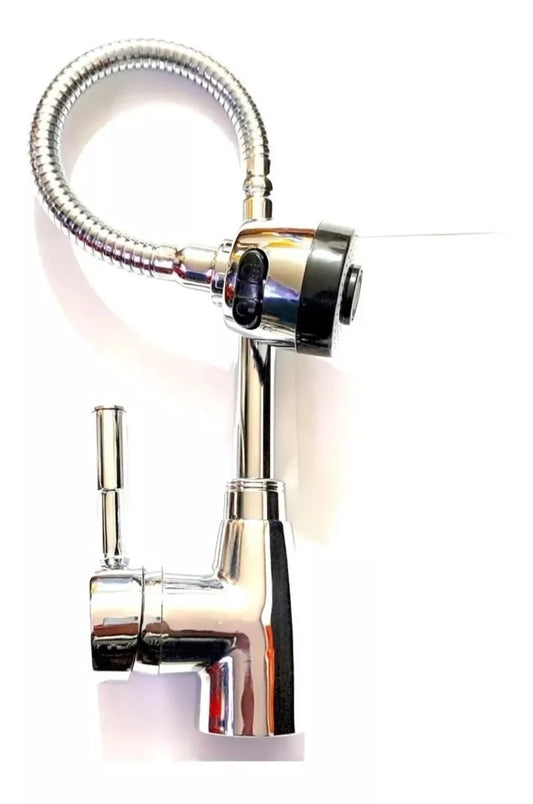 Llave Monomando Con Cuello Flexible Acero Inoxidable YTS