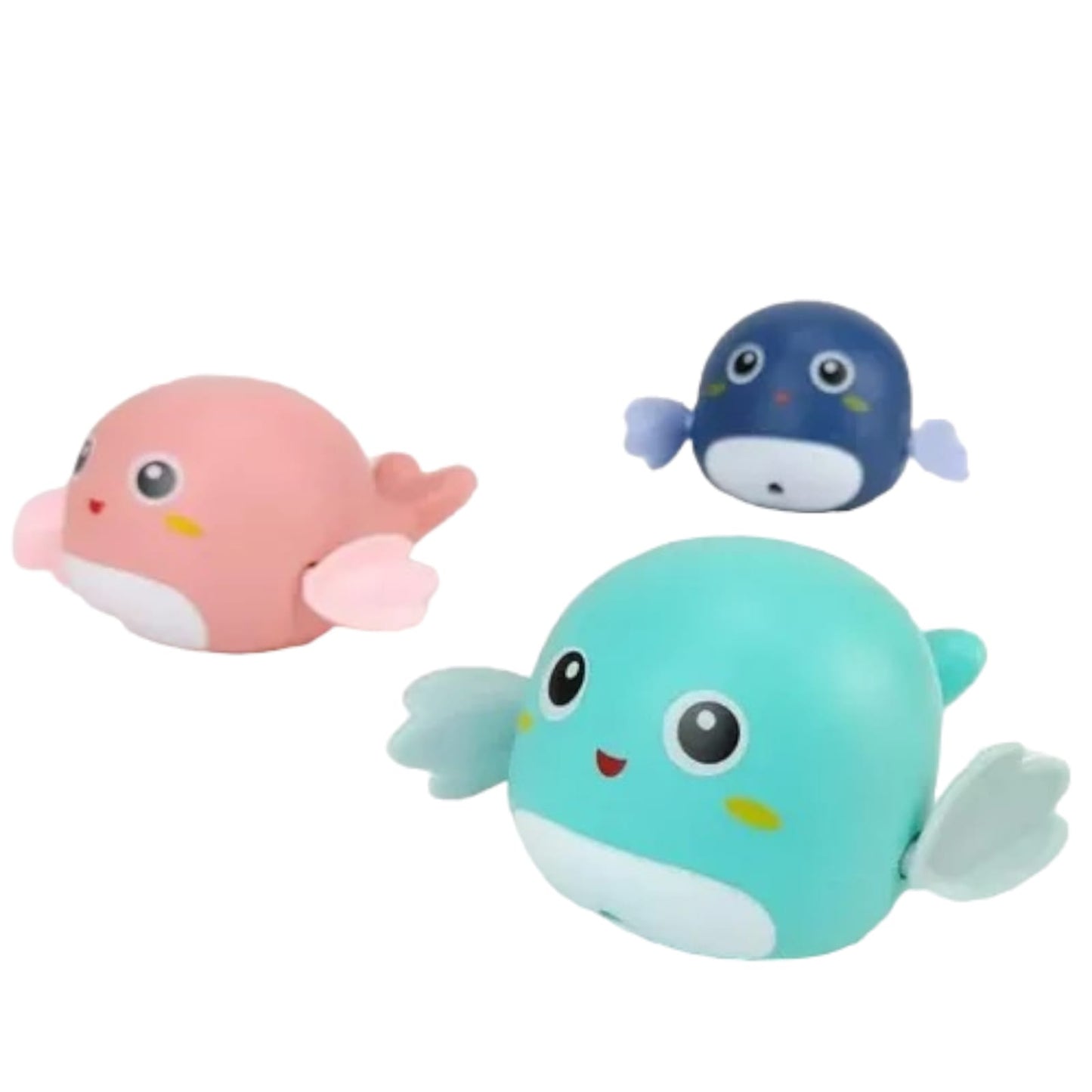 Pack 3 Juguete De Baño Acuático Ballena Bebes, Niños Y Niñas