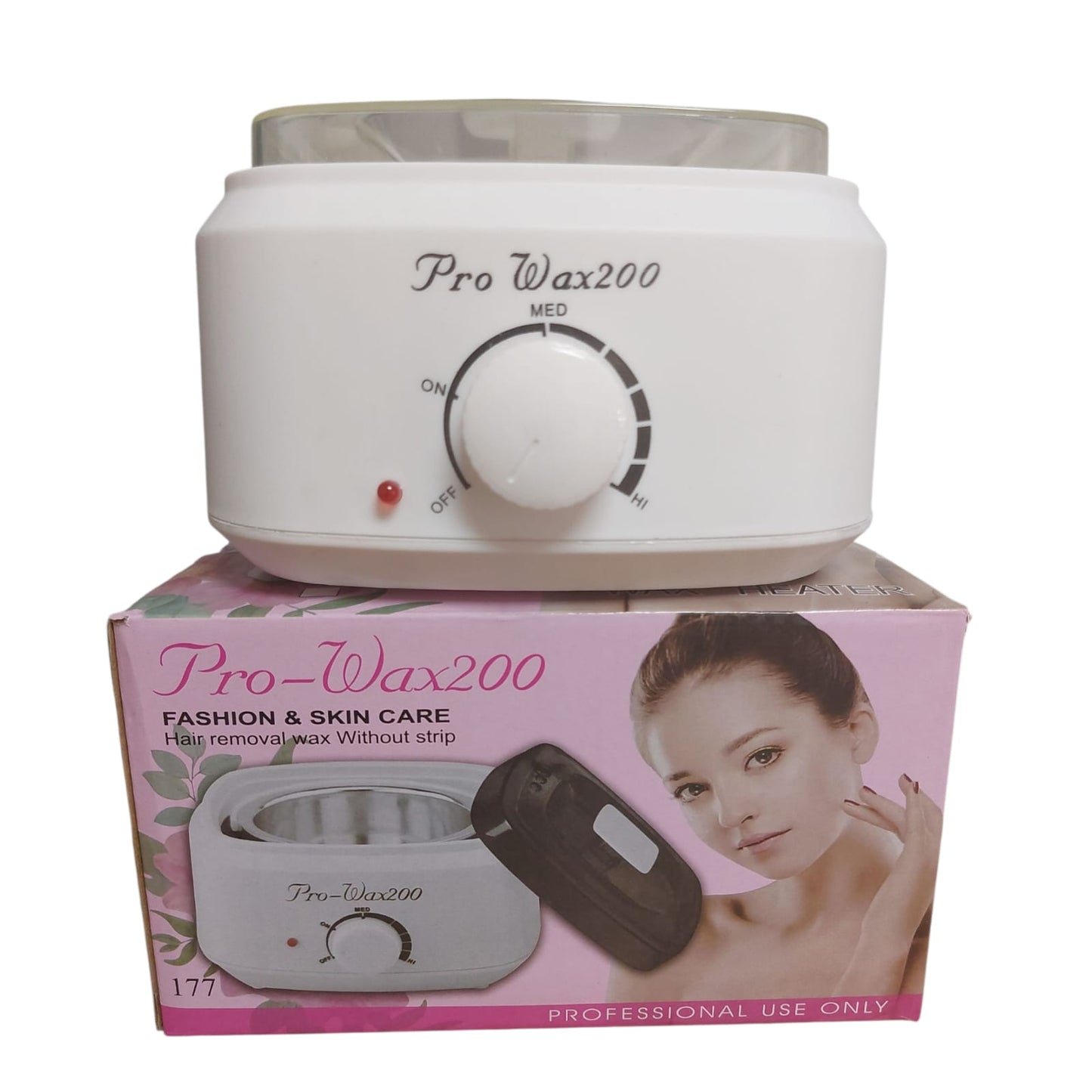 Olla Calentador de Cera 500gr + Cera 100gr + 10 Paletas Depilación