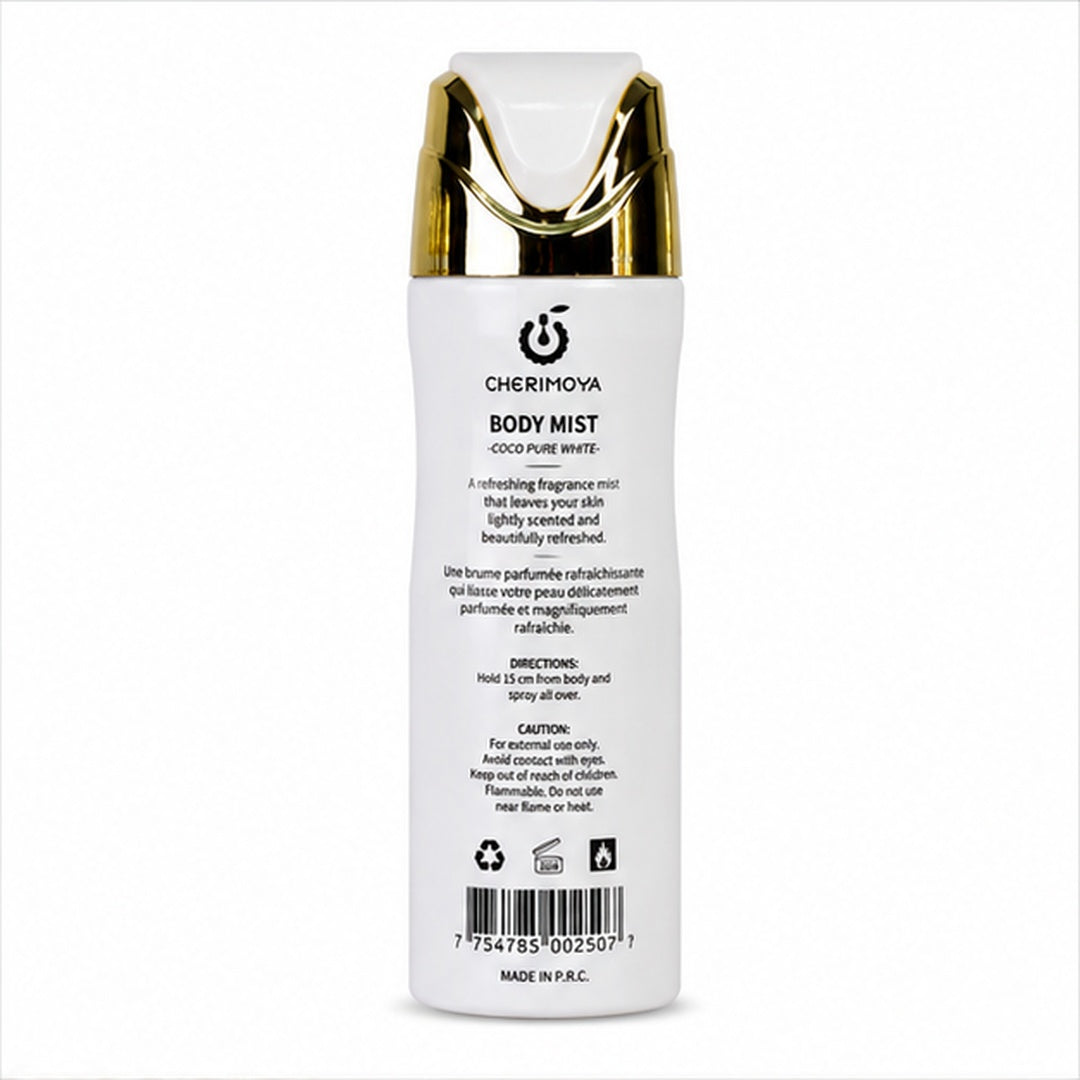 Splash Body Mist Cherimoya Coco Pure White - detalle del producto