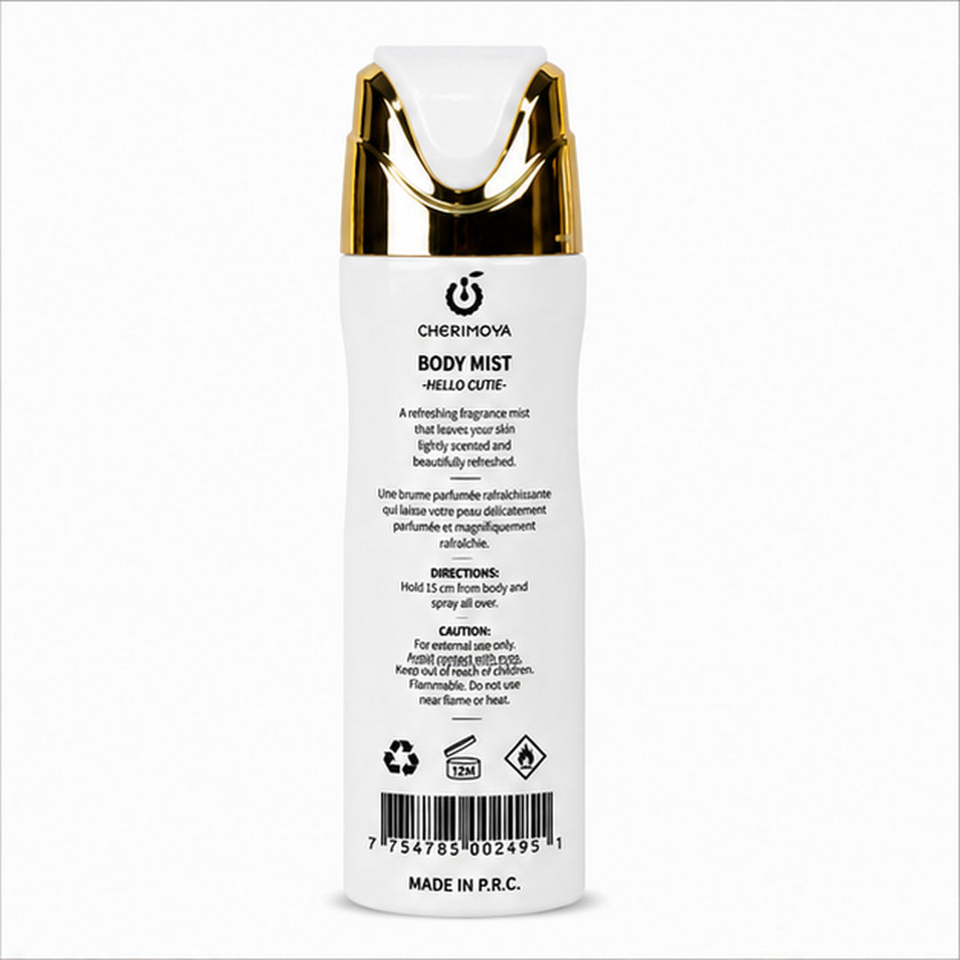 Perfume Cherimoya Body Mist Hello Cuti - detalle del producto