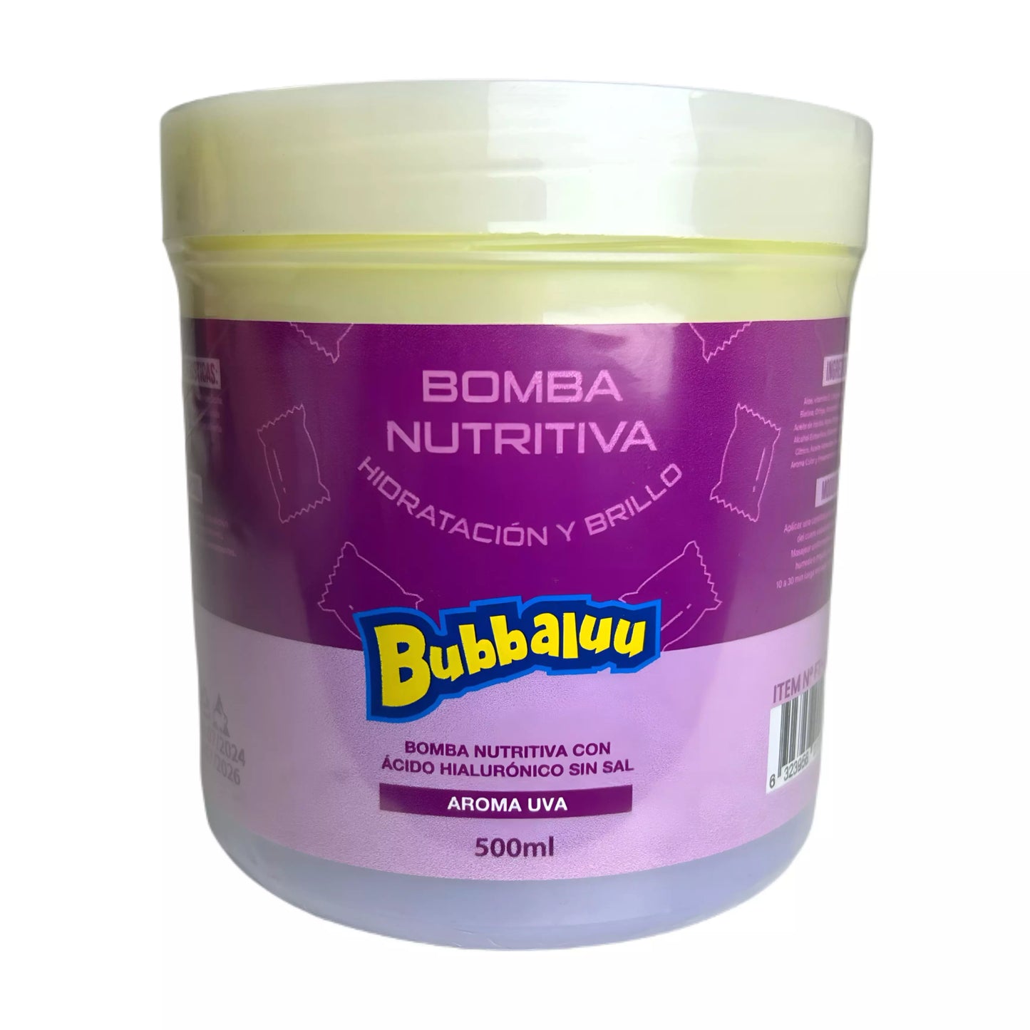 Bomba Nutritiva Bubbaluu  Cuidado del Cabello 500ml