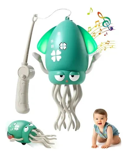 Pulpo Calamar Bailarín Musical Recargable Para Niños