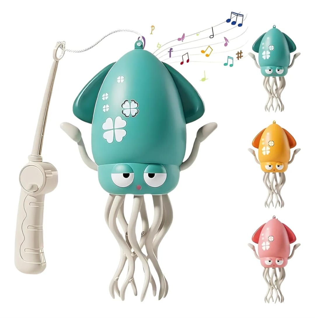 Pulpo Calamar Bailarín Musical Recargable Para Niños