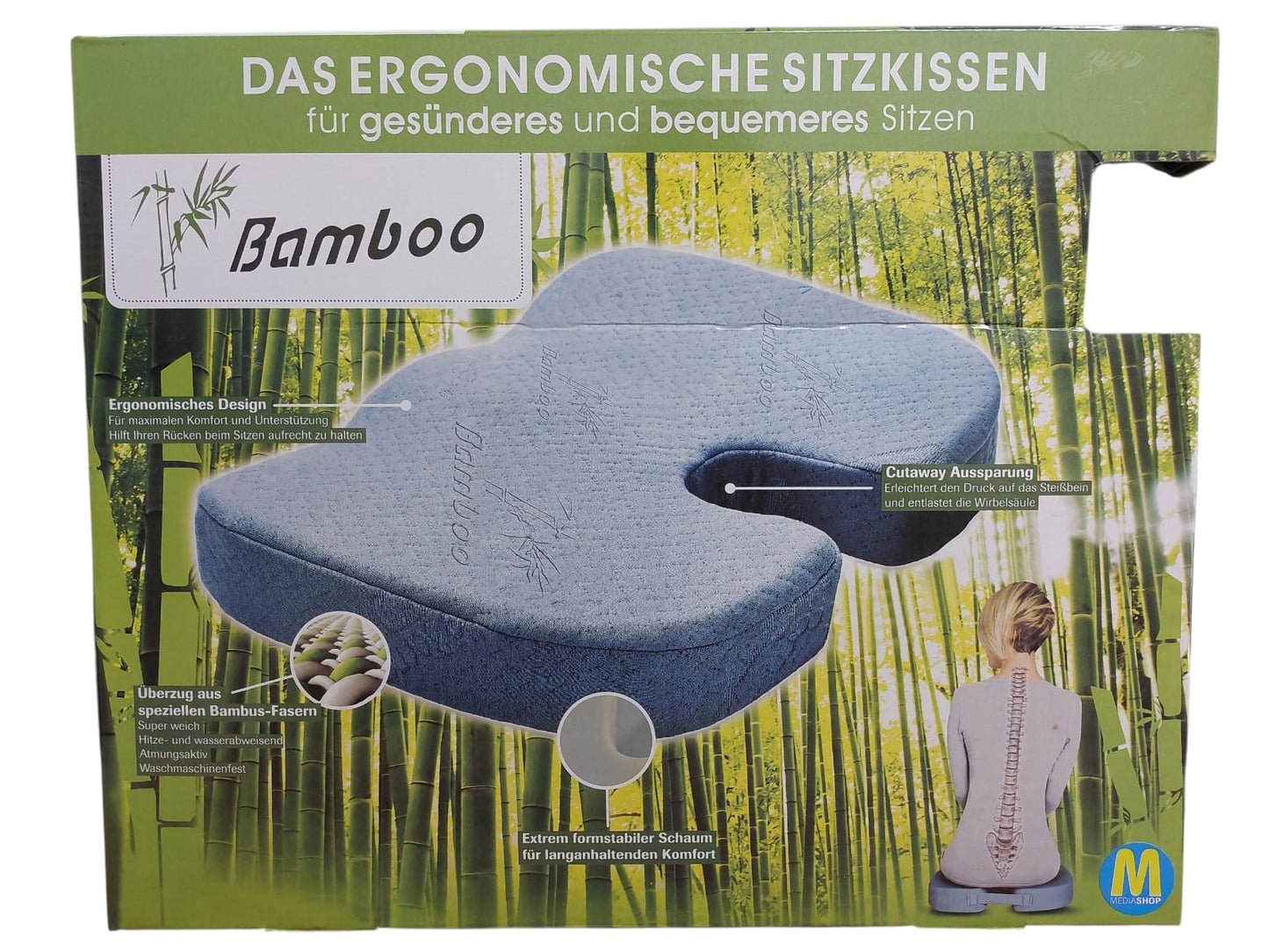 Cojín Para Asiento Descanso y Postura Bamboo