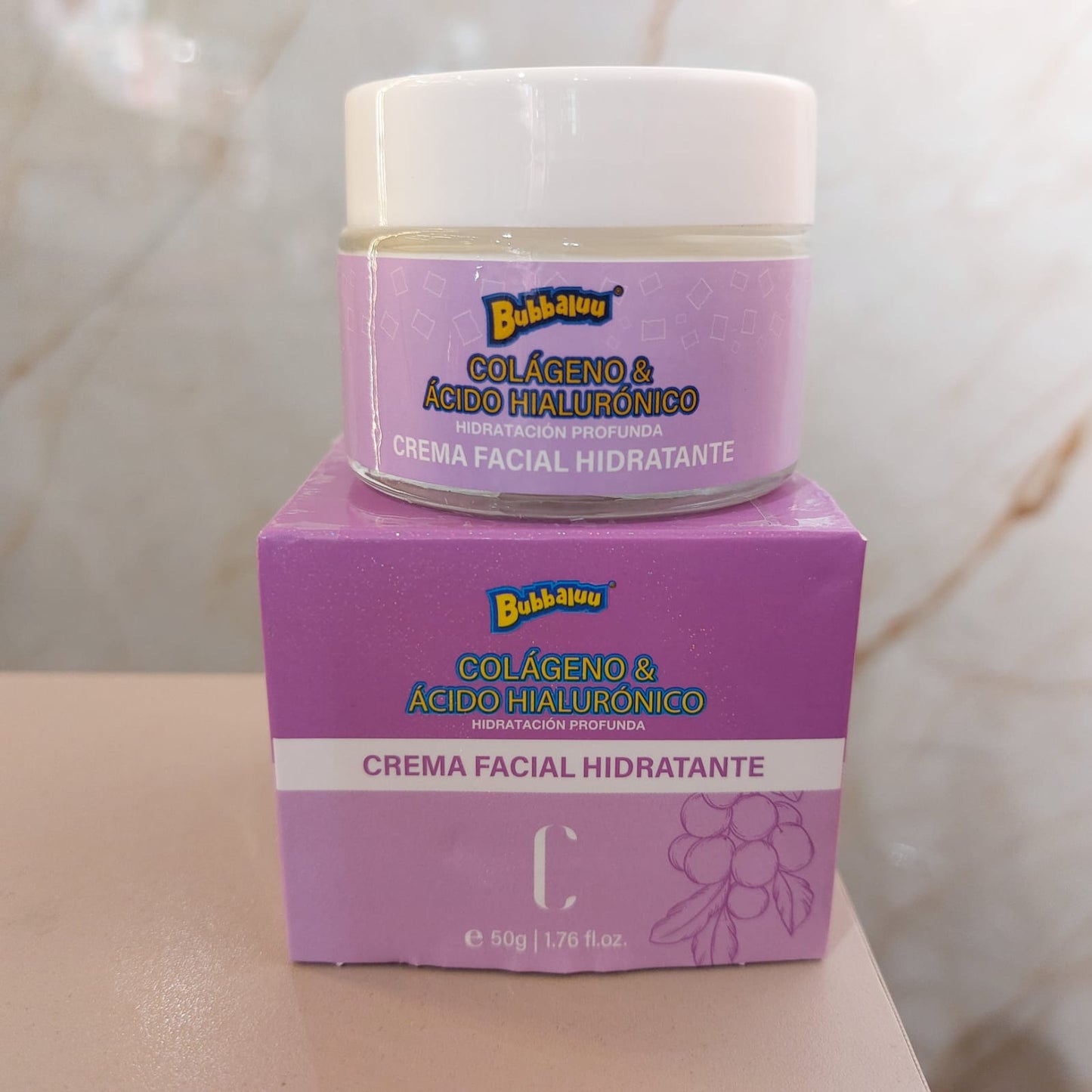 Crema Facial Hidratante Bubbaluu 50g