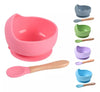 Bowl Con Cuchara De Silicona Para Bebé