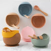 Bowl Con Cuchara De Silicona Para Bebé