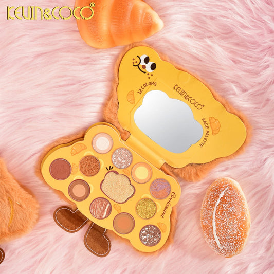 Paleta De Sombras De Felpa Peluche Muñecas Croissant
