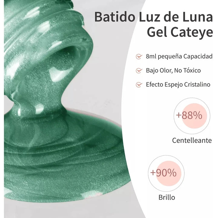 Esmalte De Gel Magnético Ojo De Gato 8ml Cherimoya