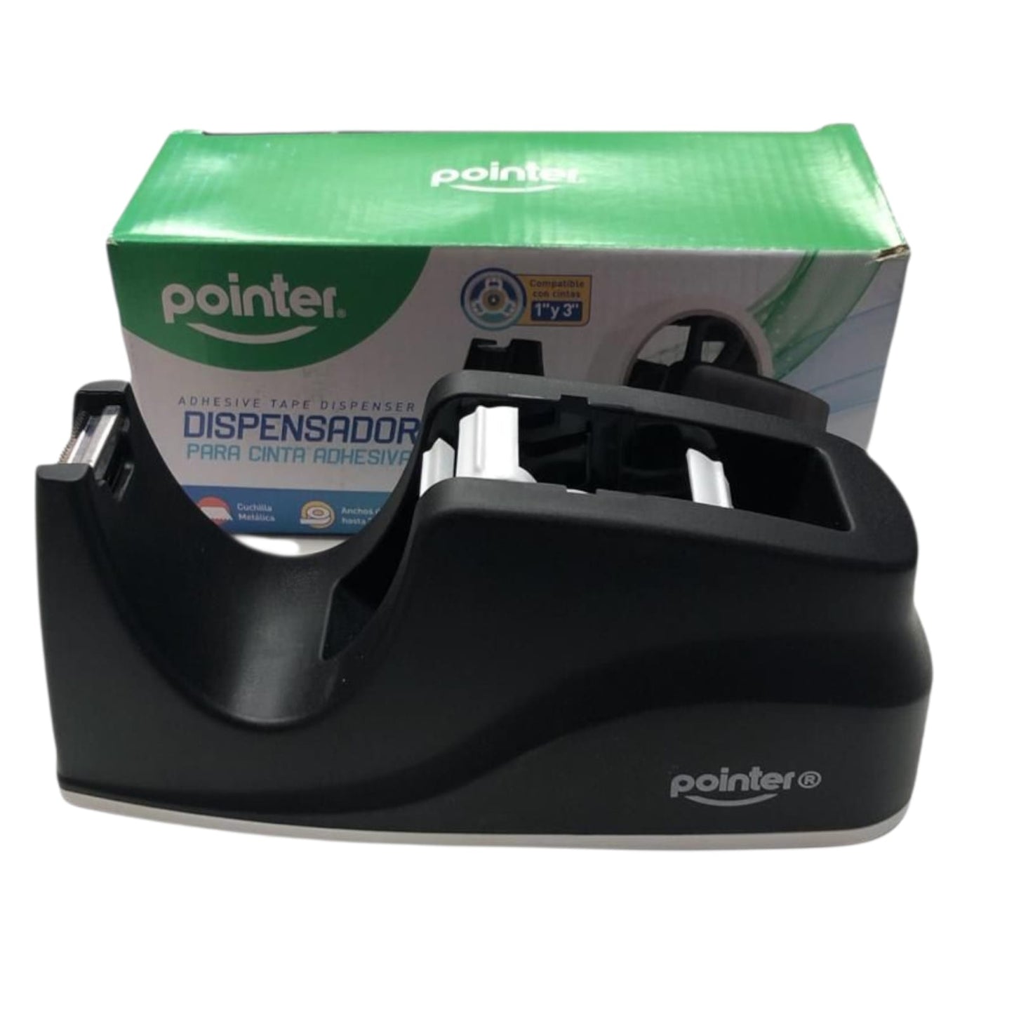 Dispensador de Cinta Adhesiva Para Escritorio + 1 Cinta Incluida