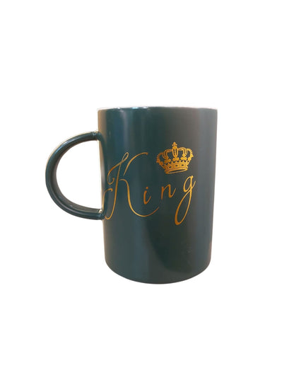 Juego De Tazas Con Base Decorativa King & Queen