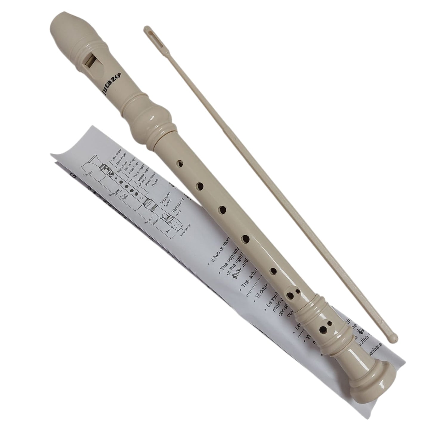 Flauta Dulce Con Limpiador Y Funda