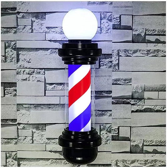 Poler Iluminado de Barberia Colores Con Negro