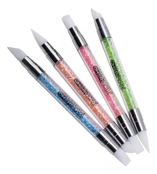 Set Pinceles De Silicona 4 Piezas Cherimoya