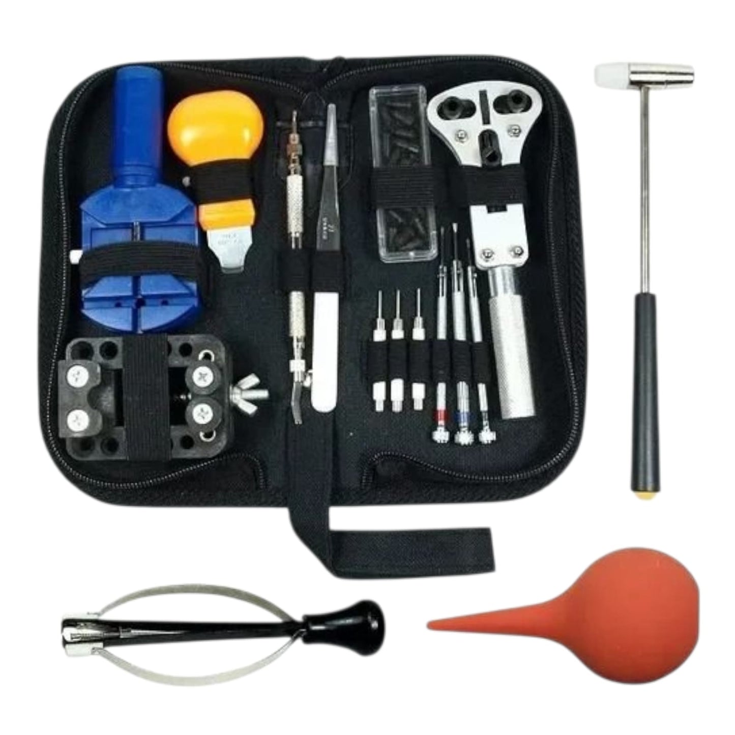 Kit Relojero Para Reparacion con Bombin y Estuche