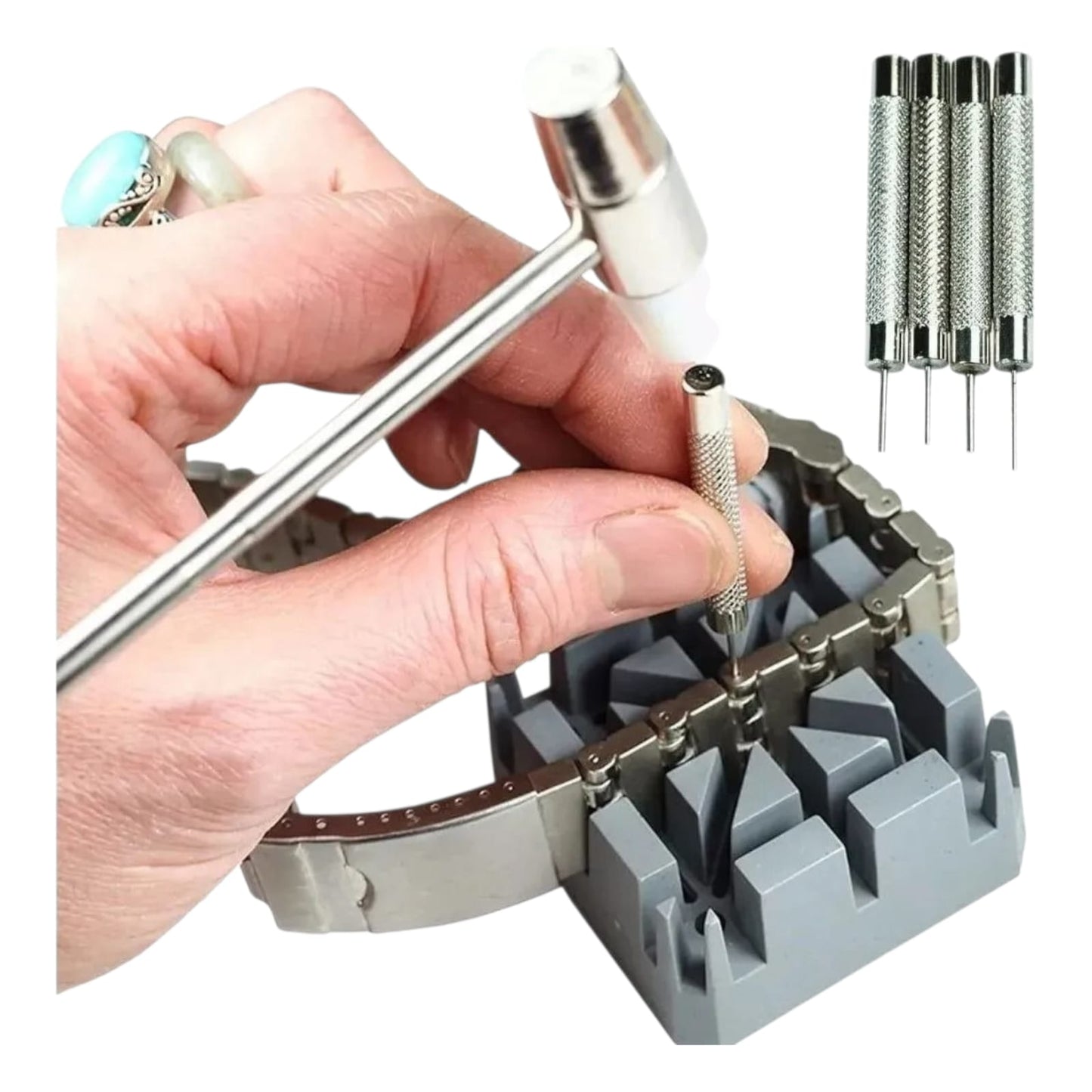 Kit Relojero Para Reparacion con Bombin y Estuche