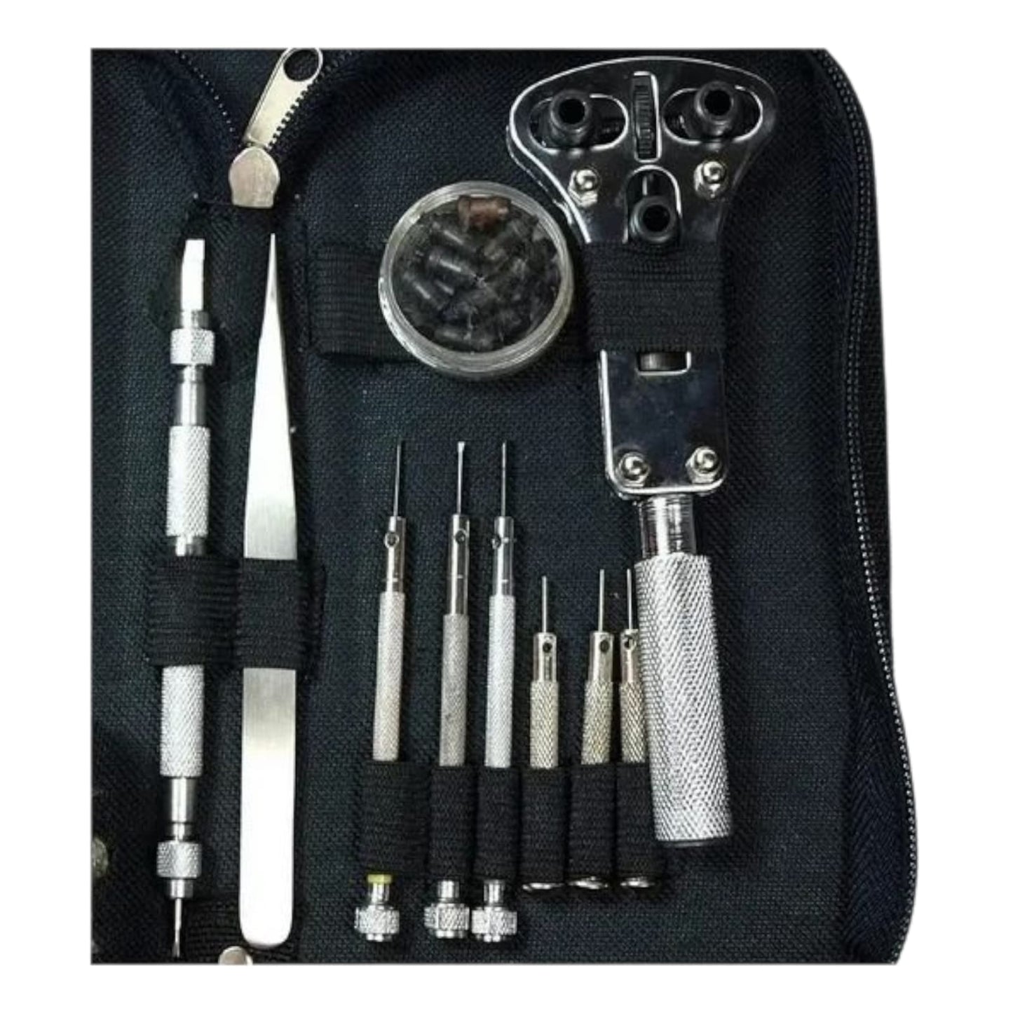 Kit Relojero Para Reparacion con Bombin y Estuche