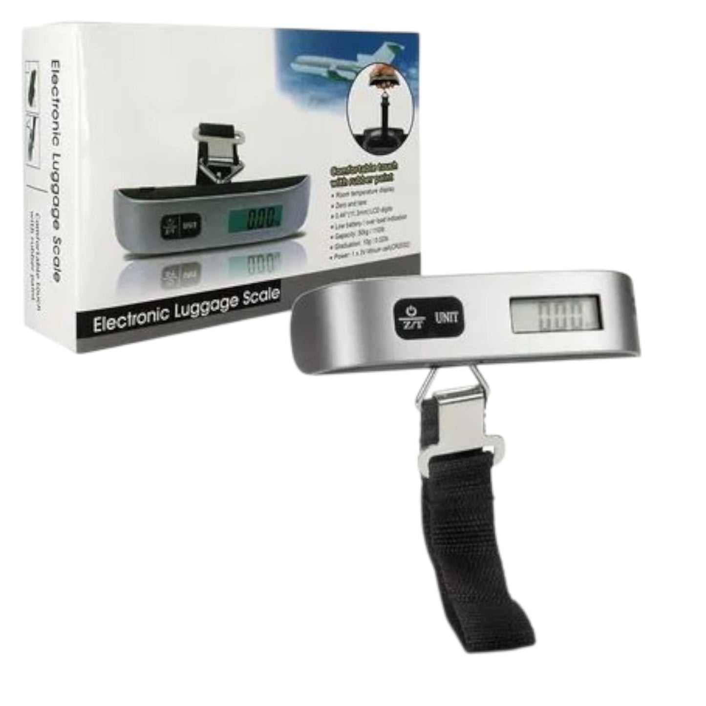 Balanza Pesa Digital De Maleta Para Colgar Capacidad 50kg