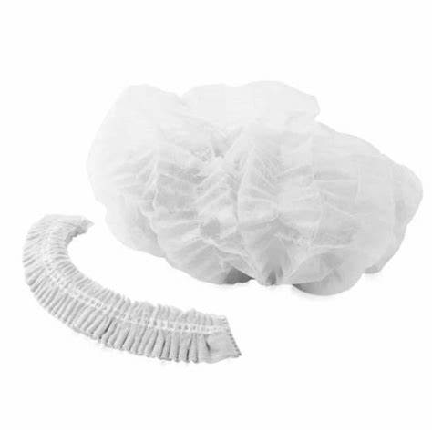 Cofia Gorro Desechable 100 Unidades Color Blanco