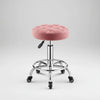 Piso Taburete Color Rosado Con Ruedas