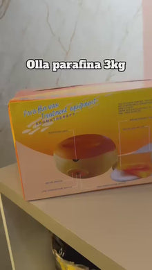 Olla Parafina 3 Kg Tratamiento Parafinoterapia Manos y Pies Amarillo