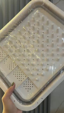 Secaplatos Silicona Plegable Lhua Blanco Multiusos Para Cocina