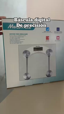 Báscula Digital Balanza Personal De Baño 180kg Plateado