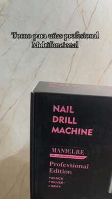 Torno para Uñas Profesional Portátil Recargable Inalámbrico NEGRO