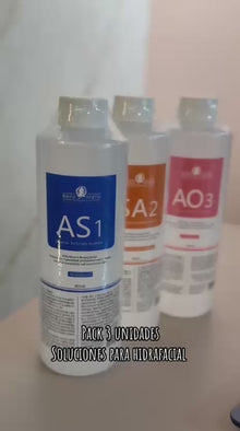 Pack De 3 Soluciones De Hidratacion Facial As1 Sa2 Ao3 400ml