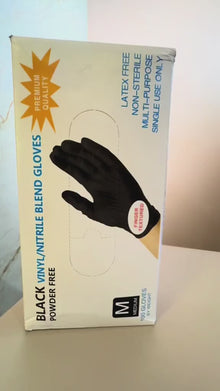 Guantes Desechables De Nitrilo Negro